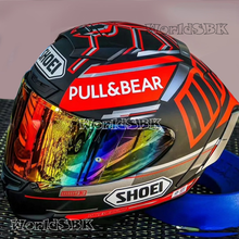 Мотоциклетный шлем на все лицо X14, шлем черного цвета с муравьями, для мотокросса, гоночный, для верховой езды 2024 - купить недорого