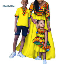 Roupas africanas estampadas vestidos longos para mulheres mãe e filha vestido camisa son e calças conjuntos de roupas familiar africanas wyq183 2024 - compre barato