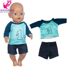 Reborn Baby Doll Clothes Sport Set 18 Inch Boy Doll Set Baby Girl Gift Toys Clothes 2024 - buy cheap