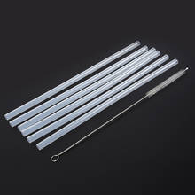 Replacement 6x Straws +1x Cleaning Brush Set For Hydro Flask Wide Mouth Bottle 18-64 Oz WIDE MOUTH Water Bottles Straw Lid