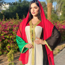 Jalabiya hijab vestido kaftan abaya dubai vestidos abayas para as mulheres turquia muçulmano moda árabe islam africano roupas caftan robe 2024 - compre barato