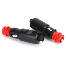 Enchufe universal para encendedor de cigarrillos de coche, adaptador de conector macho, de plástico, bricolaje, 1 unidad, 12-24V 2024 - compra barato