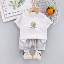 Summer Baby Boy Cotton Out Clothes Kids cartoon O-Neck T Shirt sport Shorts 2Pcs/sets Infant Children Fashion Toddler Tracksuits 2024 - buy cheap