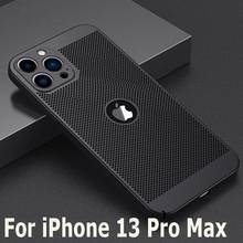 Heat Dissipation Phone Case For iPhone 11 12 13 Pro Max Cover Ultra Thin Hard PC Hollow Case For iPhone X XR XS Max 7 8Plus Capa 2024 - buy cheap