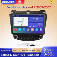 Radio Multimedia con GPS para coche, Radio con reproductor de vídeo, Android 10, 2DIN, para Honda Accord 7 CM UC CL 2005 2006 2007 2008 2024 - compra barato