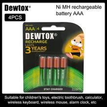 4PCS DEWTOX 1.2V 850mAh AAA NI-MH Rechargeable Battery Used in electronic pens, electronic devices, etc-Charged AAA battery 2024 - buy cheap