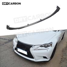 Front Bumper Lip Splitters for Lexus IS250 IS350 IS F Sport Sedan 4 Door 2014-2016 Carbon Fiber Front Bumper Lip Spoiler 2024 - buy cheap