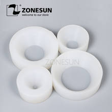 Zonesun mandril para rosqueamento de tampas, protetor de tampa de garrafa para máquina de tampa, mandril de tampa de silicone, 10-50mm, anti-desgaste 2024 - compre barato