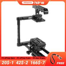 HDRIG Half Camera Cage Kit with Top Cheese Handle QR Manfrotto Plate 15mm Rod Clamp Support for DSLR Cameras 2024 - buy cheap