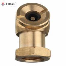 1/4 "npt ouro pneumático inflator válvula conector ar chuck bola pneu clip lock-on 2024 - compre barato