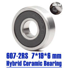 607 Hybrid Ceramic Bearing 7*19*6 mm ( 1 PC ) Industry Motor Spindle 607HC Hybrids Si3N4 Ball Bearings 3NC 607RS 2024 - buy cheap