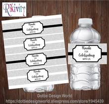 Rikivity Customize Vintage Design Wedding Water Bottle Wine Labels Stickers Candy Bar Wrapper Engagement Party Decoration Favor 2024 - buy cheap