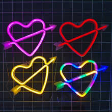 LED Cupid Neon Signs Lights For Bedroom Wall Hanging Lamp Battery USB Operated Wedding Home Christmas Party Girls Room Decor 2024 - buy cheap