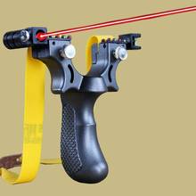 Laser Aiming Slingshot Equipped With Level Instrument For Outdoor Sports Hunting Using High Power Slingshot  Catapult 2024 - buy cheap