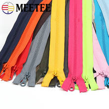 Meetee 5pcs 70cm/80cm 5# Resin Zipper Single Open-End Zip for Sportswear Repair Kit DIY Jacket Garment Sewing Zips Accessories 2024 - buy cheap