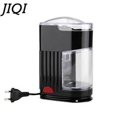 JIQI Multifunctional Electric Coffee Grinder Automatic Coffee Mill Bean Spice Grains Grinding Machine Adjustable Coarse Fine 2024 - buy cheap