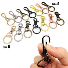 5pcs Swivel Lobster Car Key Ring Chain Keyring Keychain Clasp Clip Trigger Buckle Snap Pendant Hook Split Ring 2 type 7 color 2024 - buy cheap