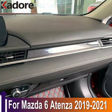 For Mazda 6 Atenza 2019 2020 2021 Carbon Fiber Car Center Control Edge Trim Interior Accessories Car Styling 2024 - buy cheap