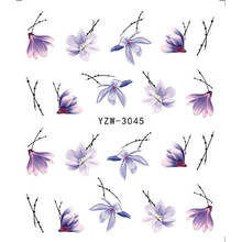 5 pçs arte etiqueta do prego borboleta flor transferência de água decalque sliders para decoração do prego tatuagem manicure envolve ferramentas ponta 2024 - compre barato
