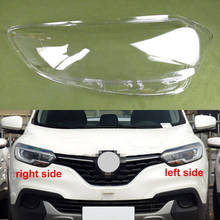 For Renault Kadjar 2016 2017 LED Front Headlight Shell Lamp Shade Transparent Cover Glass Headlamp Cover Lens Plexiglass 2024 - buy cheap