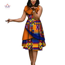 Nigerian dresses for women Traditional Plus size Bazin Riche African Print Cotton robe Lady Elegant work office vestidos WY4413 2024 - buy cheap