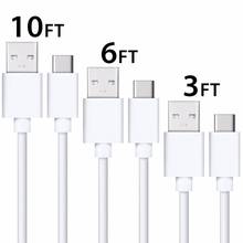 Cable Micro USB tipo C para Samsung Galaxy, Cable de 8 pines para iPhone, sincronización de datos, Cable de carga larga, Cable de cargador de teléfono de 1M, 2M, 3M, 0,25 M 2024 - compra barato