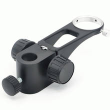Nuevo soporte de Microscopio estéreo ajustable de 50mm de diámetro soporte de brazo articulado accesorios de engranajes de Microscopio 2024 - compra barato
