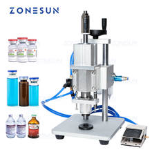 ZONESUN Pneumatic Capping Machine Oral Liquid Penicillin Bottle Capper Aluminum Glass Vial Crimper Machine 2024 - buy cheap