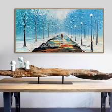 Arthyx Hand Painted Knife Landscape Oil Painting Modern Abstract Canvas Art Posters Wall Picture For Living Room Home Decoration 2024 - buy cheap