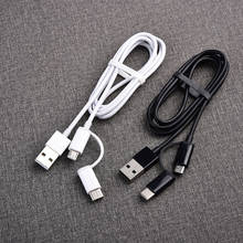 Xiaomi Mi-Cable de carga rápida 2 en 1, Micro USB + USB tipo C, Cable de carga rápida para Redmi Note 7, 8 Pro, Mi 5, 6, 8, 9, SE, CC9 Pro, A2, A3 2024 - compra barato