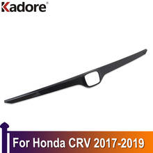 Capa para porta-malas de fibra de carbono, acessório de guarnição para porta traseira, honda crv visual 2017 2018 2019 2024 - compre barato