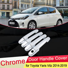 for Toyota Yaris Vitz XP150 2014 2015 2016 2017 2018 2019 Chrome Door Handle Cover Exterior Car Catch Cap Styling Accessories 2024 - buy cheap