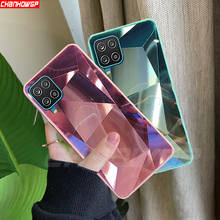 Блеск 3D Алмазный чехол с зеркальной поверхностью для телефона Samsung Galaxy A12 A02S A32 A42 Блестящий Мягкий чехол из силикона и ТПУ для Galaxy A12 12 32 5G бампер 2024 - купить недорого