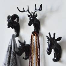 Wall Hanging Hook Elephant Deer Head Antlers for Hanging Clothes Hat Scarf Key Deer Horns Hanger Rack Wall Decoration 2024 - buy cheap