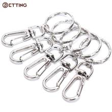 10pcs/lot Bags Lobster Clasp Clips Key Hooks Keychain Split Ring Classic DIY Key Chain Ring Metal Bag Parts 2024 - buy cheap