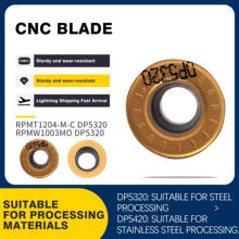 10pcs Lathe Milling Blades RPMT1204-M-C DP5320 Carbide Inserts Milling Cutter RPMW1003 MO DP5420 DP5320 CNC Lathe Cutting Tools 2024 - buy cheap