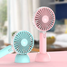 Mini ventilador portátil com alça, ventilador portátil com 3 velocidades ajustável para escritório e viagem ao ar livre, 1 peça 2024 - compre barato