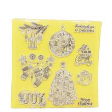 Merry Christmas and gifts transparent clear stamp Christmas tree silicone stamp for scrapbook DIY photo album paper cutting die 2024 - buy cheap