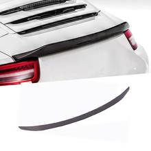 Автомобильный задний спойлер из углеродного волокна/ФАП, крылья багажника для Porsche Carrera 911 991 2012 2013 2014 2015, искусственный спойлер 2024 - купить недорого