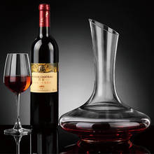 Flat Base Red Wine Decanter 1000ML Superior Handmade Crystal Wine Pourer Premium Water Carafe Thickened Wall 2024 - buy cheap