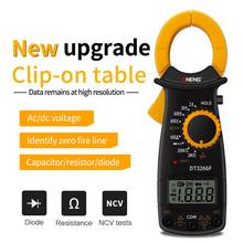 ANENG Clamp Meter DT3266F Amp Digital Multimeter with Buzzer AC/DC Voltage Current NCV Resistance Diode Ammeter Tester 2024 - compre barato