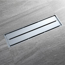 Rectangle Brass Floor Drain Strainer Bathroom Shower Drain Insert Kitchen Linear Floor 30x8cm 2024 - buy cheap