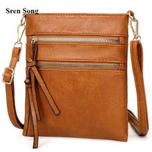 New arrival Fashion Envelope bags for women 2020 Solid Color Zipper Handbag Phone Bag Shoulder Bag Messenger Bag Luxury 2024 - buy cheap