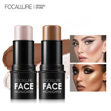 FOCALLURE Highlighter Makeup Glitter Contouring Bronzer For Face Shimmer Powder Creamy Texture Illuminator Stick Women Cosmetics 2024 - купить недорого