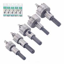 5 Pcs/Set 16-30mm Diameter Stainless Steel HSS Durable Drill Bit Hole Sawtooth Set Metal Alloy Tool Kit Cut Saw Drill Hand Tools 2024 - buy cheap