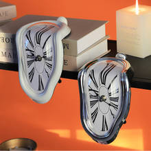 Reloj de pared con distorsión de fusión surrealista, reloj de pared de estilo surrealista, San Dalí, regalo de decoración 2024 - compra barato