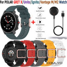 Pulsera de silicona para POLAR GRIT X/Ignite/Vantage m, Cable de uso de cargador rápido para POLAR Ignite, correa de repuesto de 22/20mm 2024 - compra barato