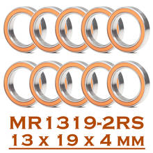 MR1319RS Bearing ABEC-7 ( 10 PCS ) 13*19*4 mm Thin Section MR1319-2RS Ball Bearings RS MR1319 2RS With Orange Sealed L-1319DD 2024 - buy cheap