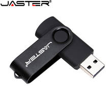 JASTER USB flash drive Black Rotatable Memory stick Blue Custom logo Pen drive Business gift Pendrive 64GB 32GB External storage 2024 - buy cheap