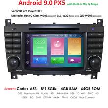 2 Din Android 4GB 64GB Car AutoRadio DVD for Mercedes Benz W203 2004-2007 W209 CLC W203 2008-2010 GPS PX5 Navigation Player Wifi 2024 - buy cheap